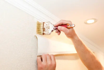 Pose de papier peint à Melay — revêtements muraux et toiles de verre